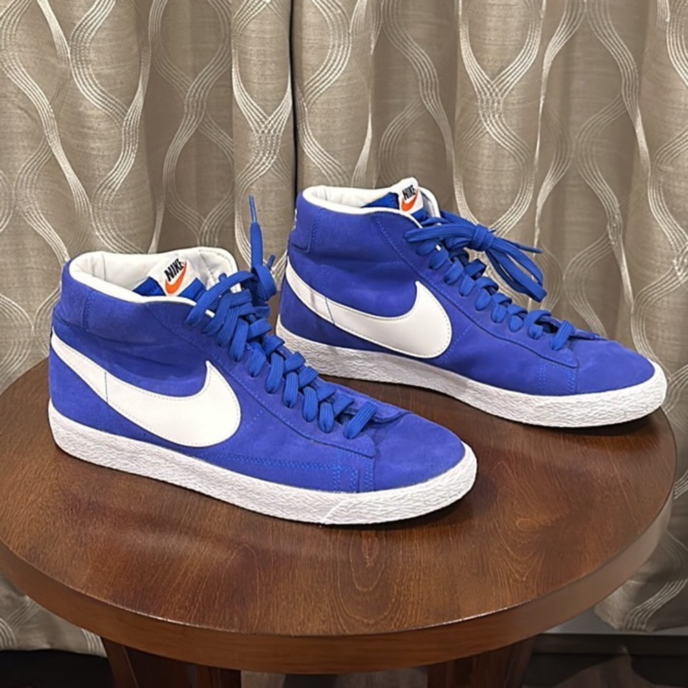 Nike Blazer Mid '77 Men’s Sneaker Racer Blue Suede Size 10 - Picture 8 of 9